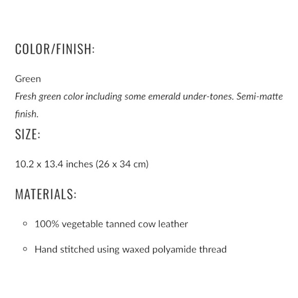 Galen Leather Handmade Leather Padfolio for iPad Pro 12.9 & Surface Pro and Lett - Picture 2 of 11